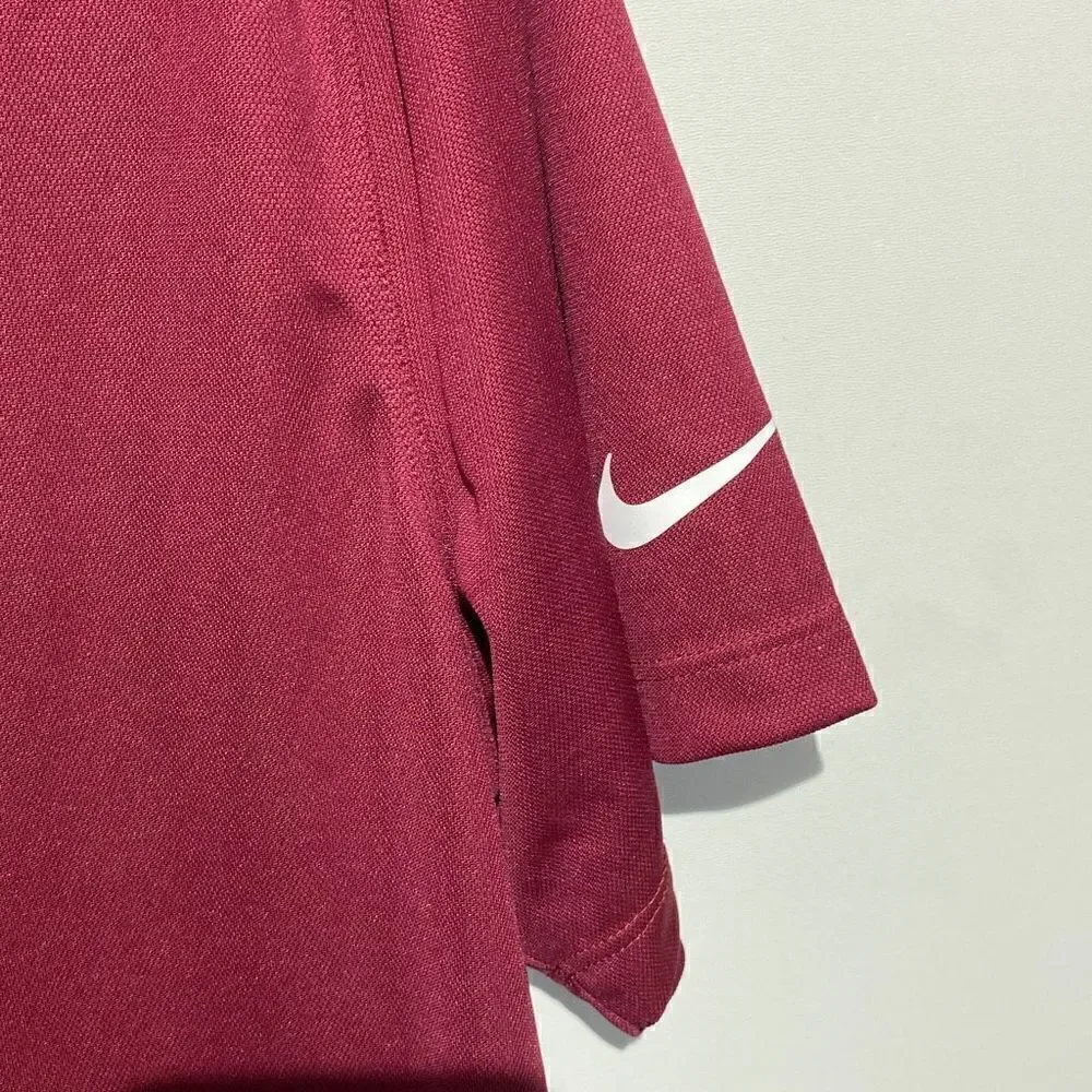 Nike‎ Dri-Fit Men's Short Sleeve Red Golf Polo Shirt Size M